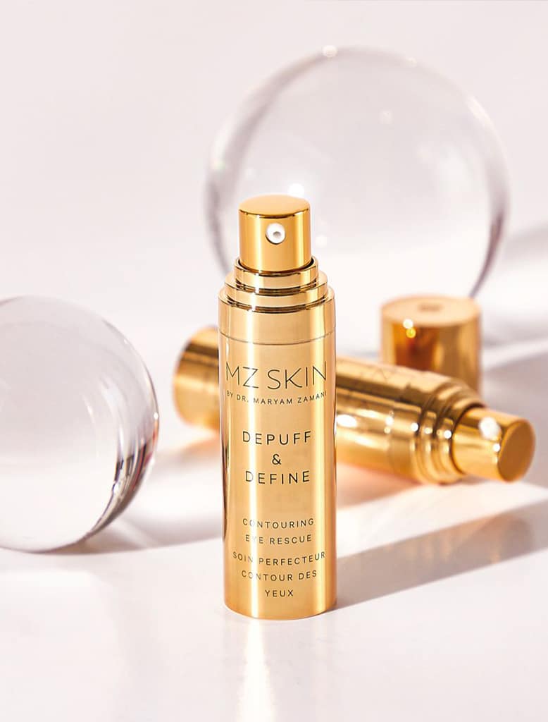 How does caffeine help with puffy eyes?