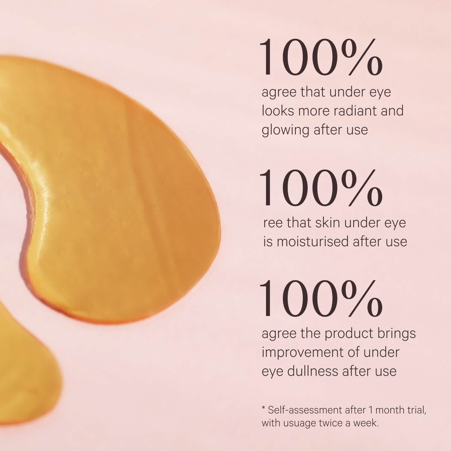 Single Hydra-Bright Gold Eye Mask