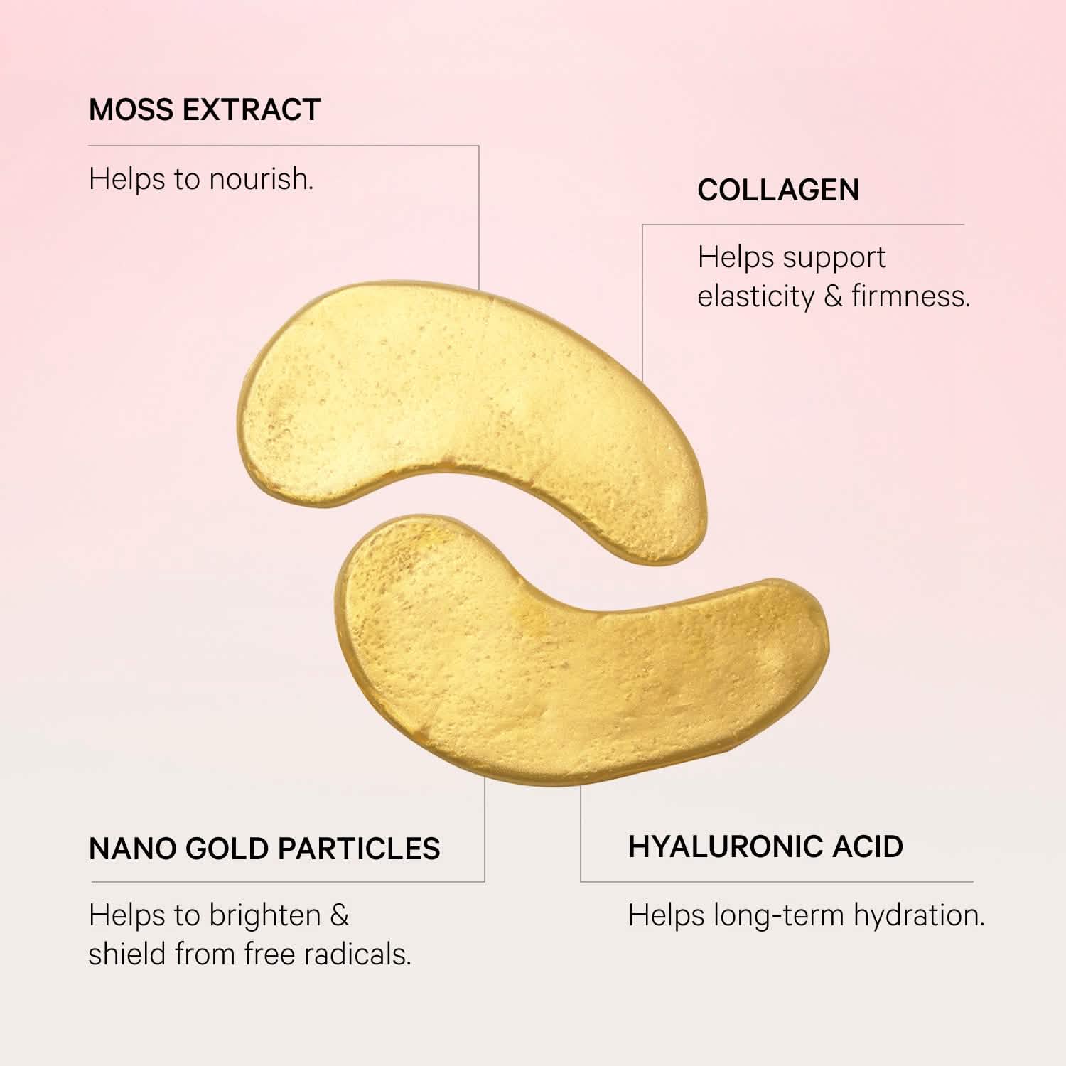 Single Hydra-Bright Gold Eye Mask