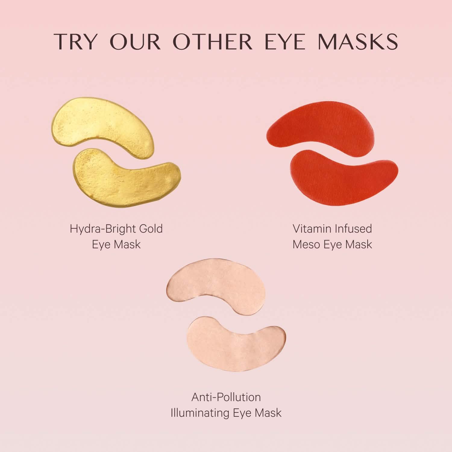 Single Hydra-Bright Gold Eye Mask