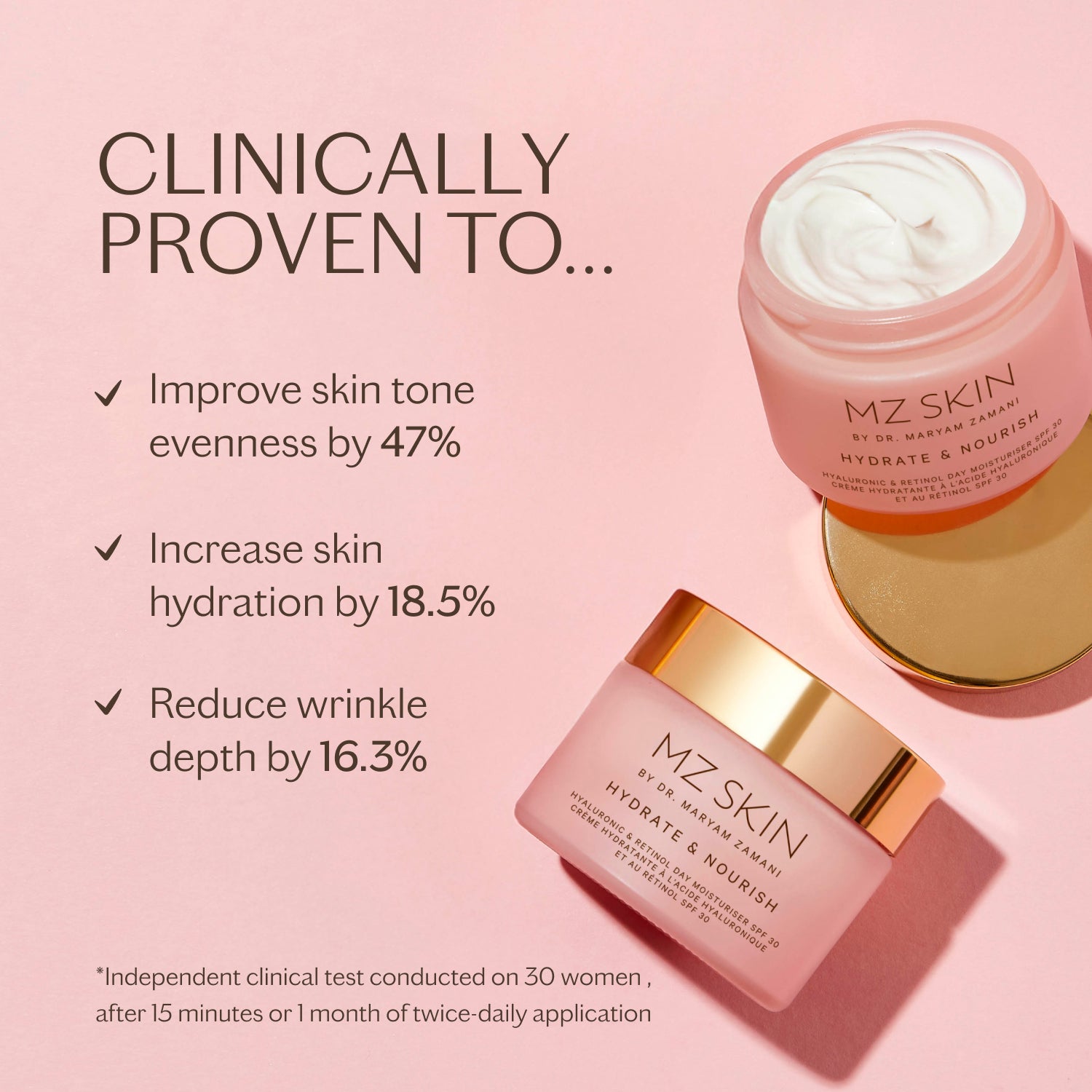 Hydrate & Nourish Hyaluronic & Retinol Day Moisturiser SPF30