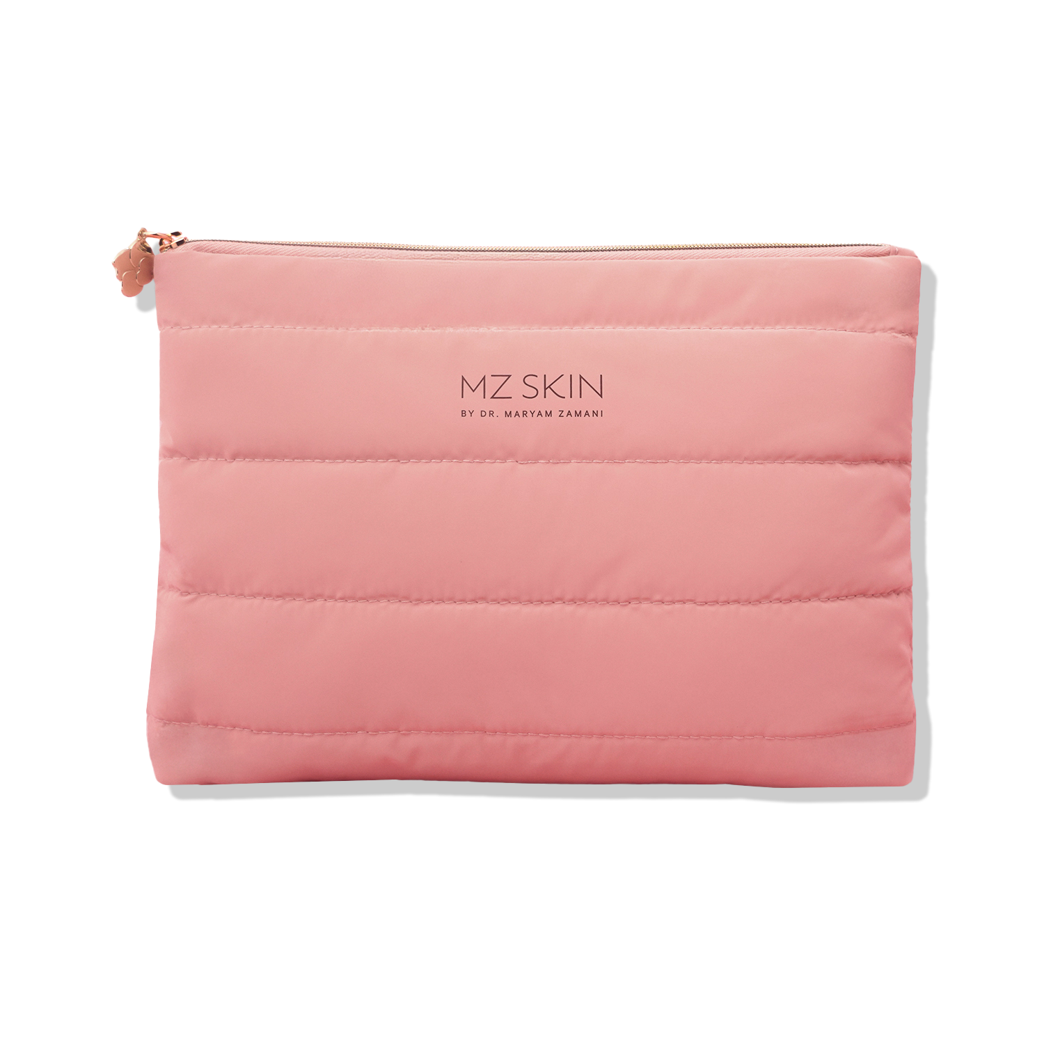 Pink Quilted Cosmetic Pouch