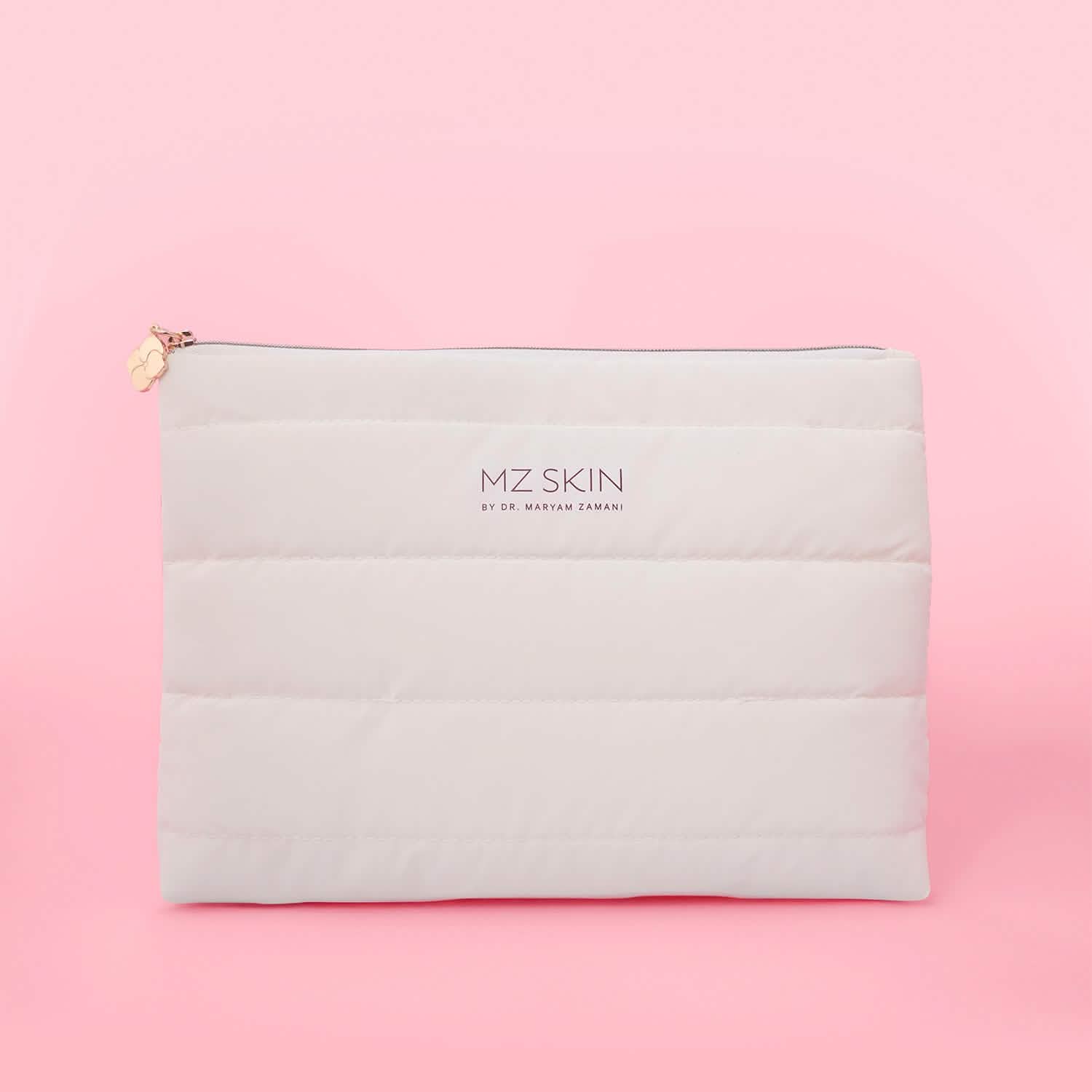 White Quilted Pouch