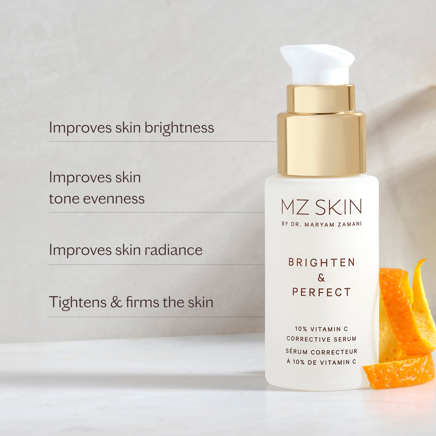 新品未使用! MZ SKIN Brighten & Perfect 30ml Brighten & Perfect Vitamin C Serum for Pigmentation | MZ