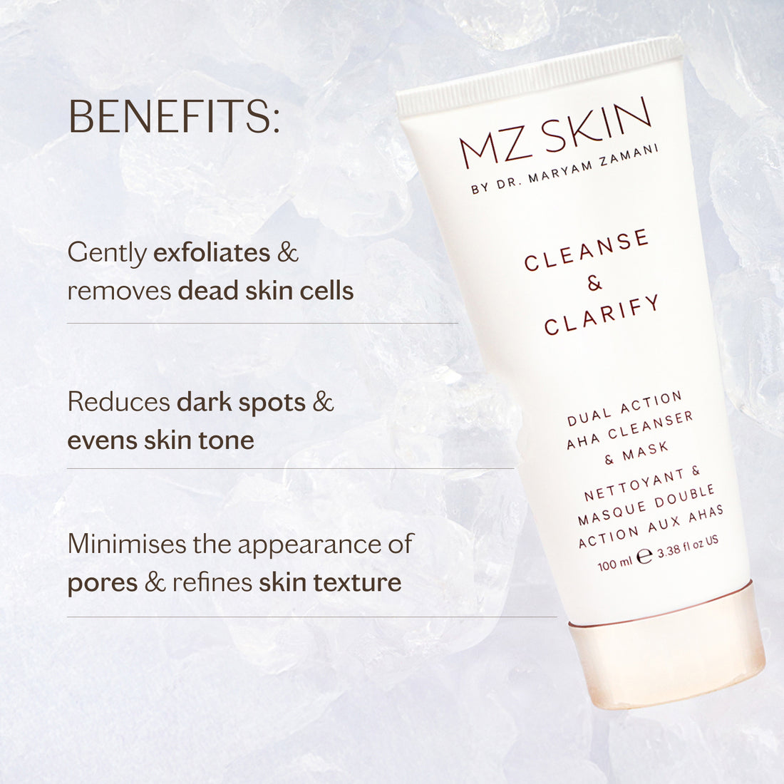 Cleanse &amp; Clarify Dual Action AHA Cleanser &amp; Mask