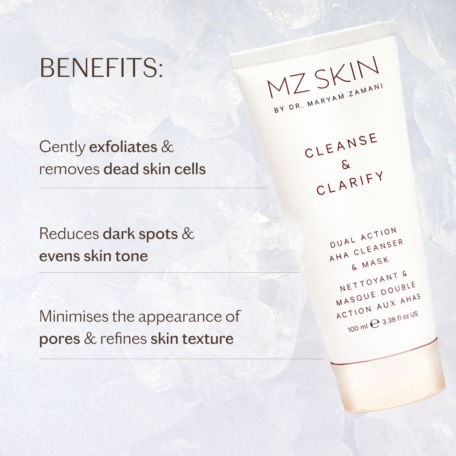 Cleanse &amp; Clarify Dual Action AHA Cleanser &amp; Mask