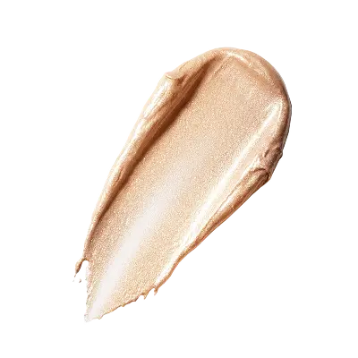 Beige makeup swatch on a white background