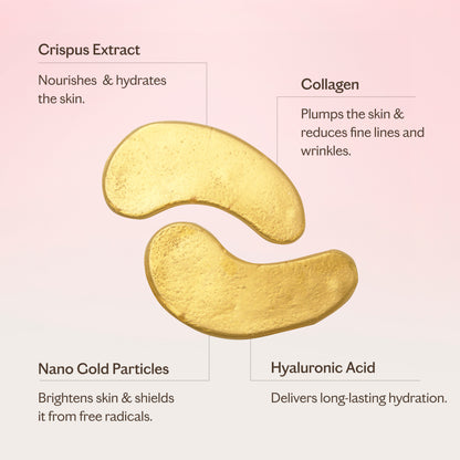 Hydra-Bright Golden Eye Mask