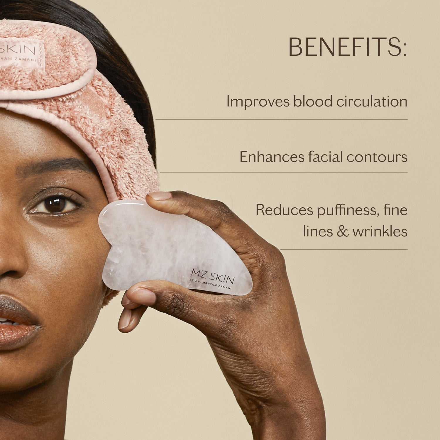 Sculpting Rose Quartz Gua Sha