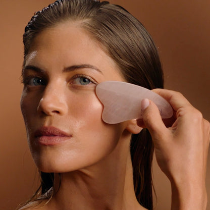 Sculpting Rose Quartz Gua Sha