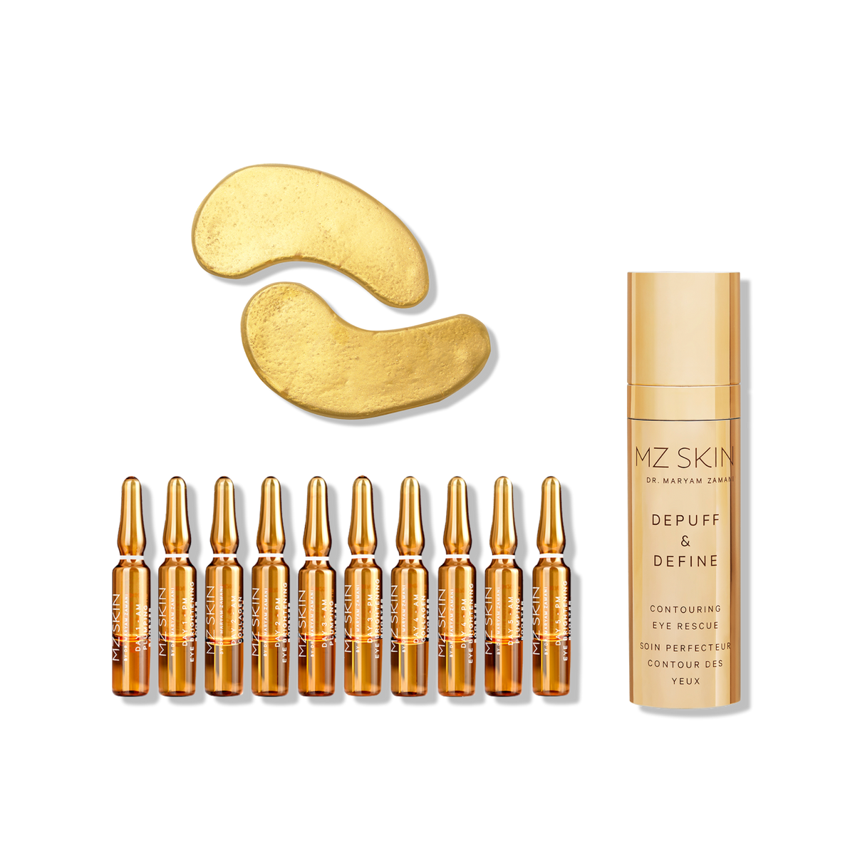 Reviving Eye Trio | Brighten, Smooth & Depuff | MZ SKIN