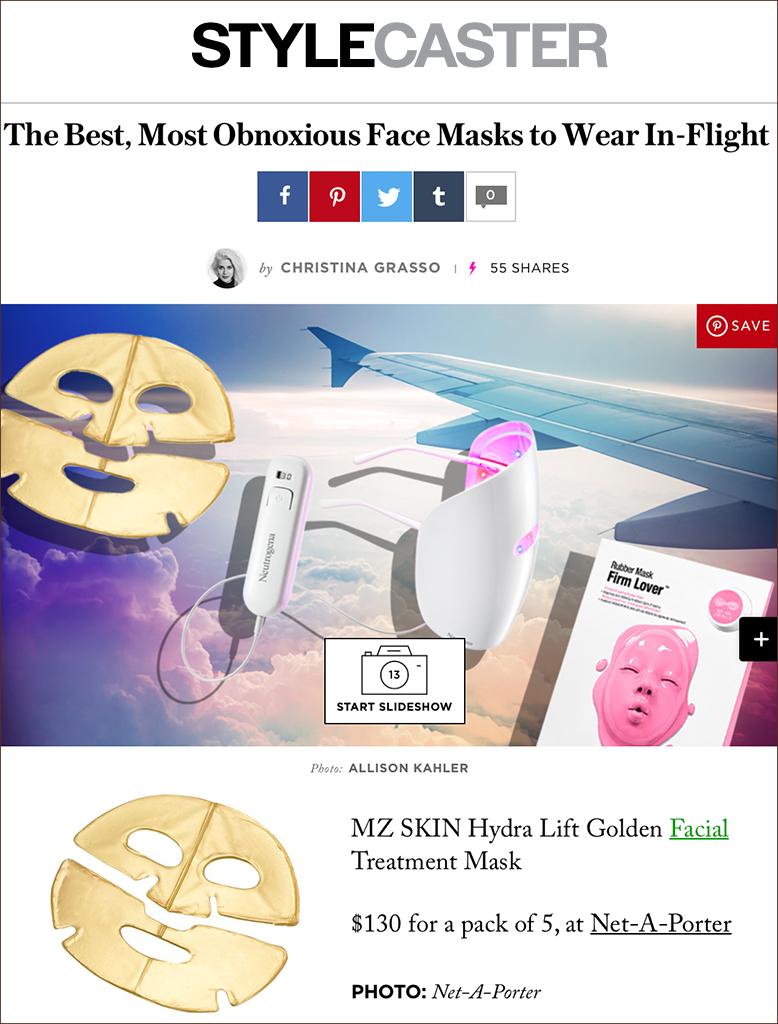 MZ Skin Golden Facial Treatment Mask featured on Stylecaster