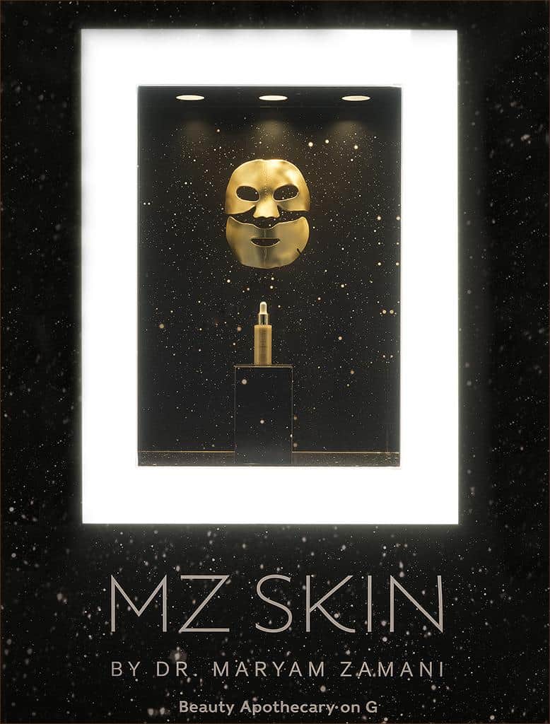 Harrods Window Featured MZ Skin Hydra-Lift Golden Facial Treatment Mask