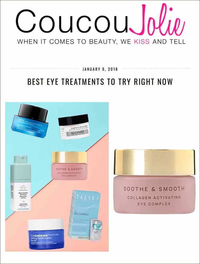 MZ Skin Soothe & Smooth Featured on Coucou Jolie Website